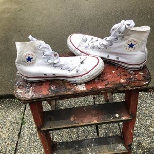 High Top White Converse